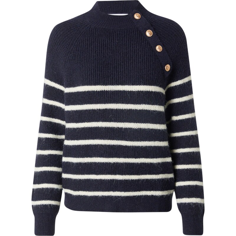 ABOUT YOU Sveter Elise modrá / biela 58450501