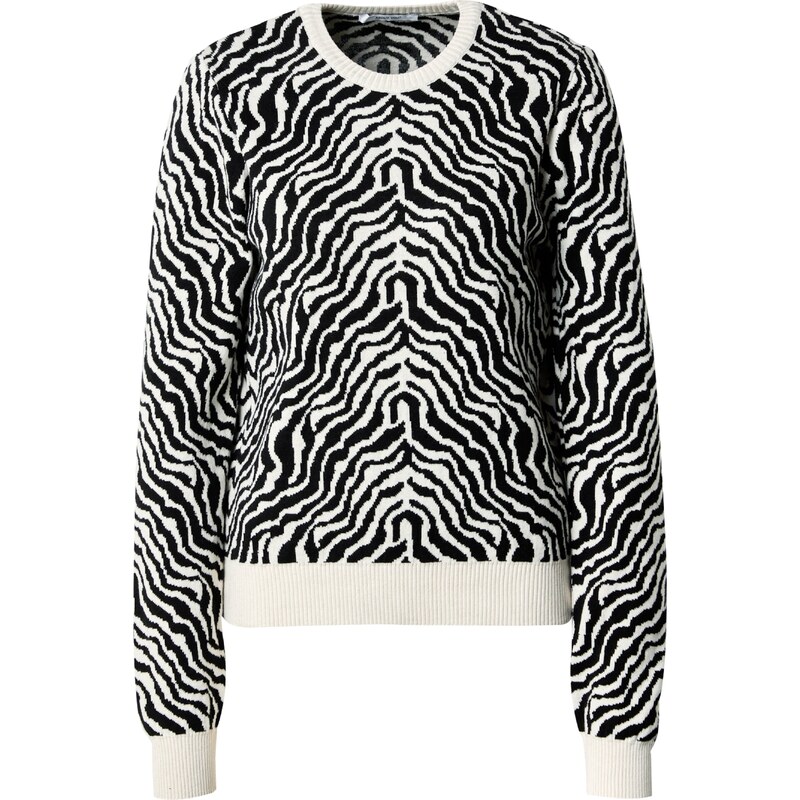 ABOUT YOU Sveter Freya béžová / čierna 58450494