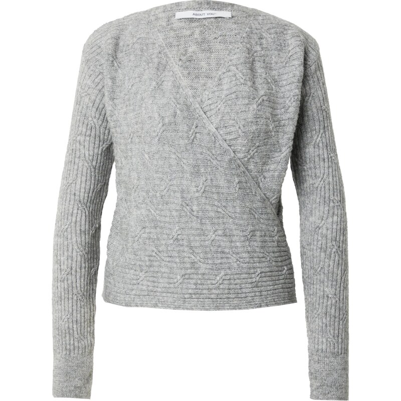 ABOUT YOU Sveter Frederike sivá melírovaná 58450566