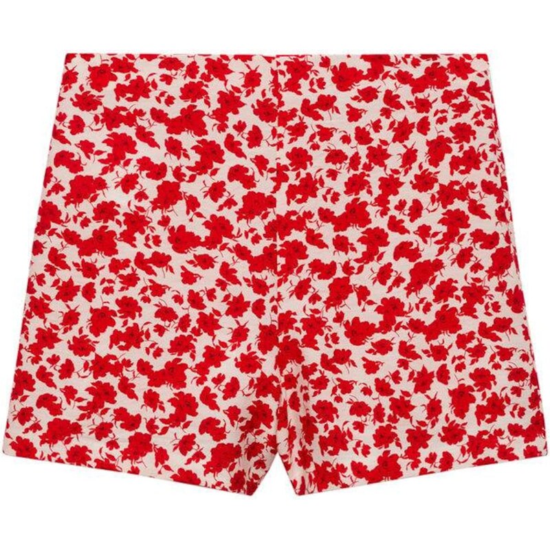 MANGO Nohavice Concha červená / šedobiela 58427800