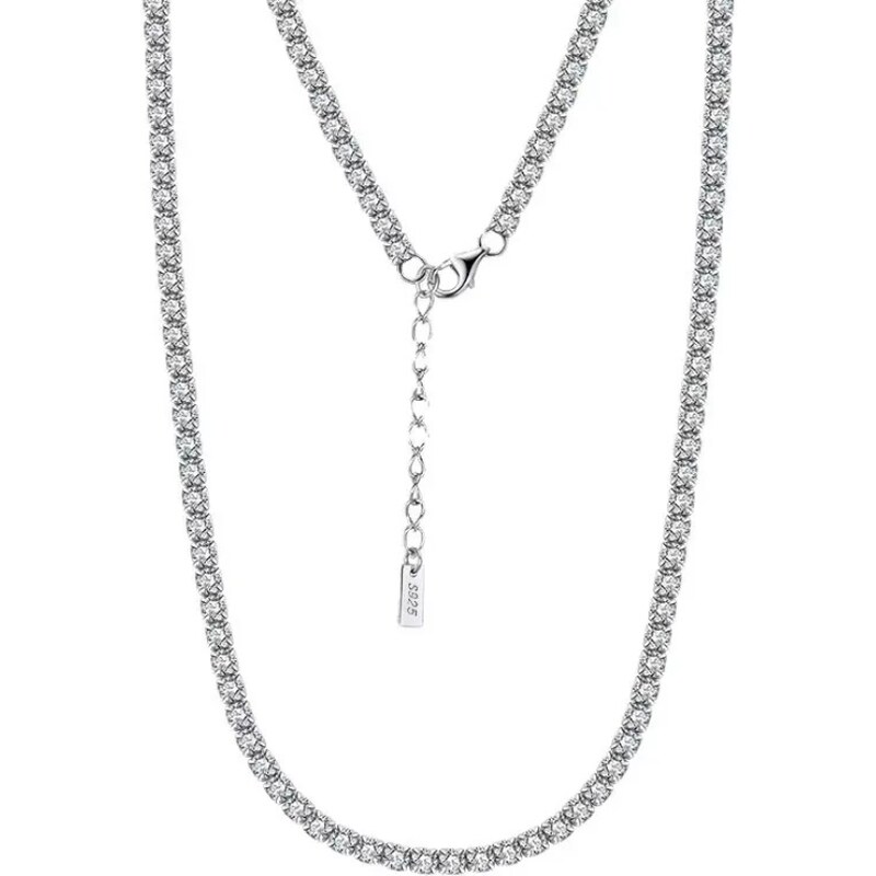 MAJYA Strieborná tenisová retiazka MYRA 45 cm | šírka 3 mm 11197 64582171