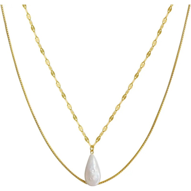 MAJYA Strieborná retiazka s príveskom BELINDA pozlátená 11153 64582155