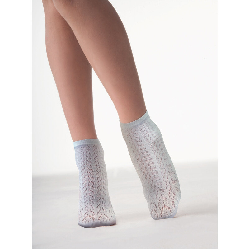 Dievčenské ponožky Knittex Mia ažúrové 65125086