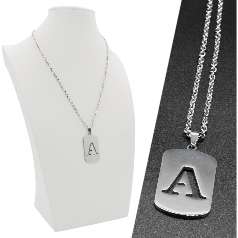 CITY STORM Retiazka s príveskom platnička s vyrezaným písmenom A - 66889293