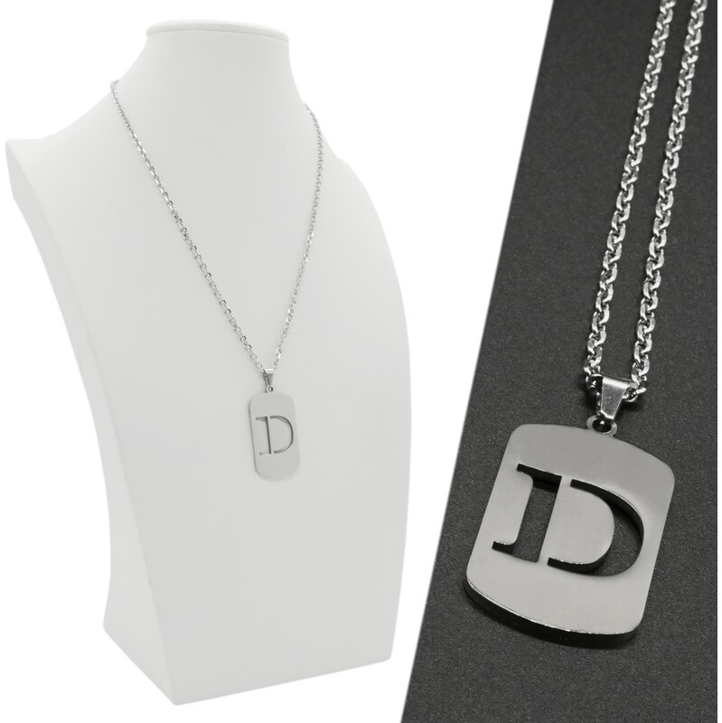 CITY STORM Retiazka s príveskom platnička s vyrezaným písmenom D - 66889294