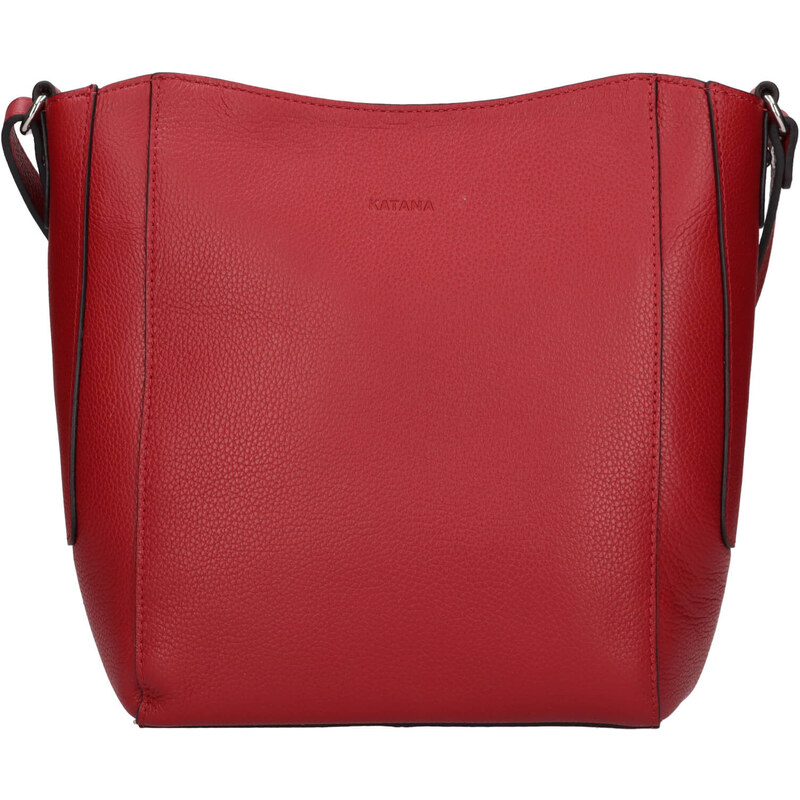 Kožená dámska crosbody kabelka Katana Carole - červená 58430249