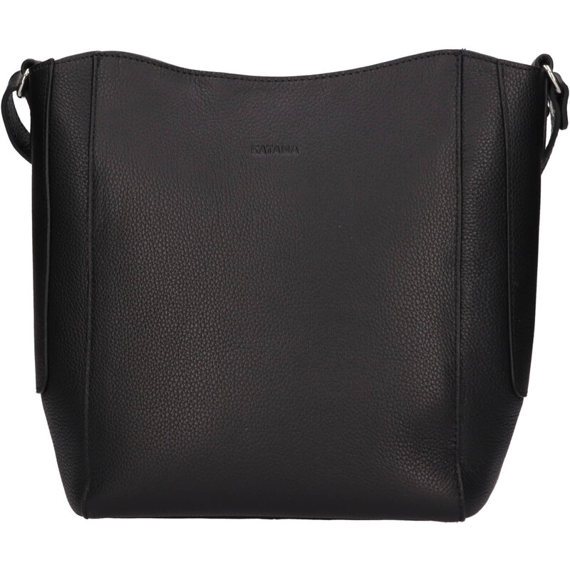 Kožená dámska crosbody kabelka Katana Carole - čierna 58430250