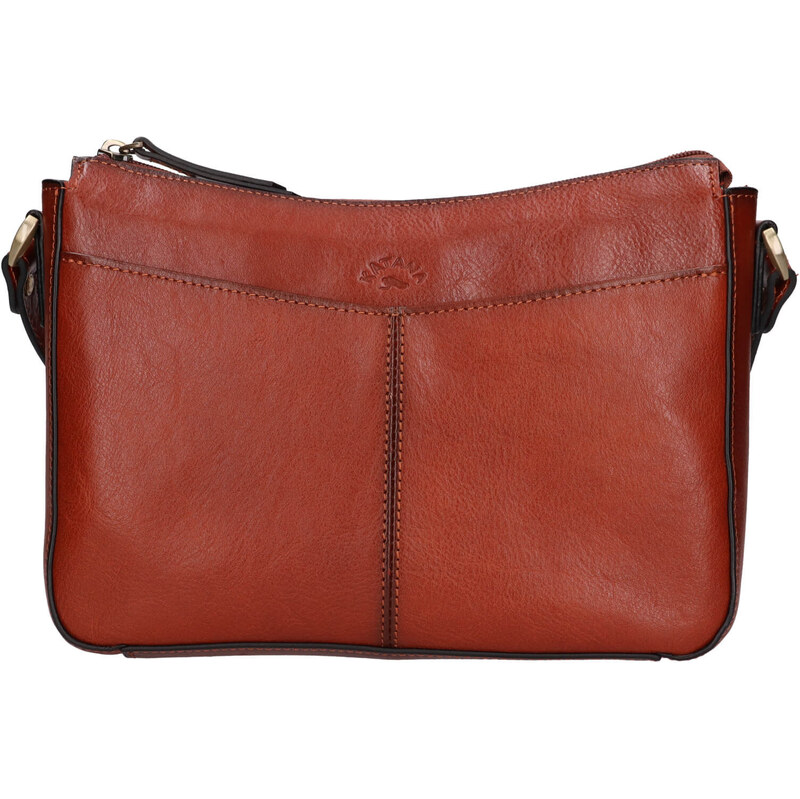 Kožená dámska crosbody kabelka Katana Belinda - hnedá 58430251