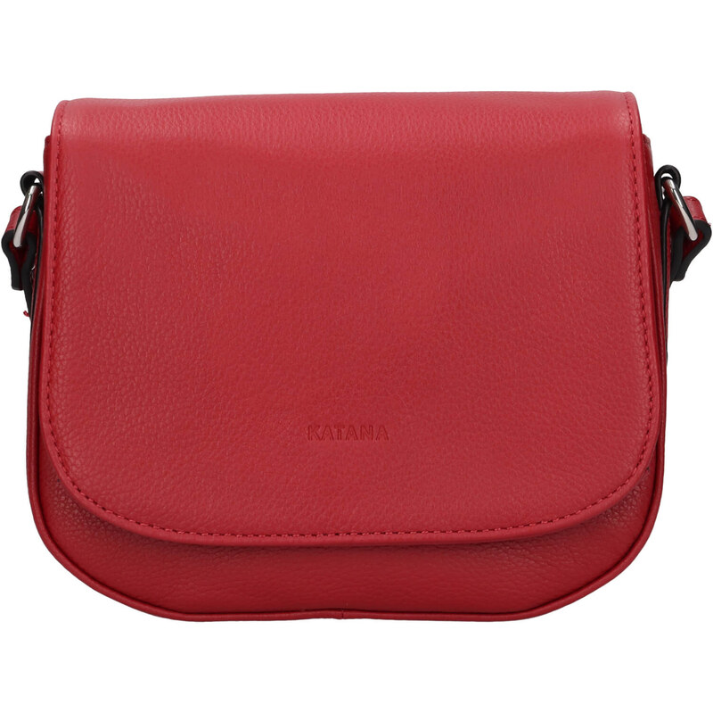 Kožená dámska crosbody kabelka Katana Alix - červená 58430255