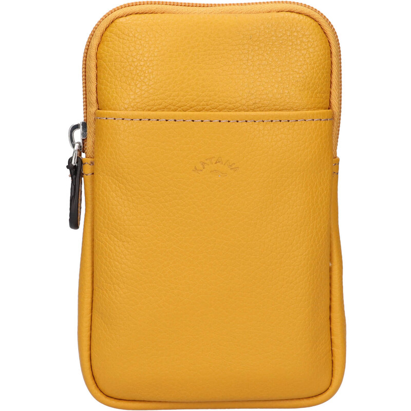 Dámska kožená kabelka na mobil a doklady Katana Anastesa - žltá 58430258