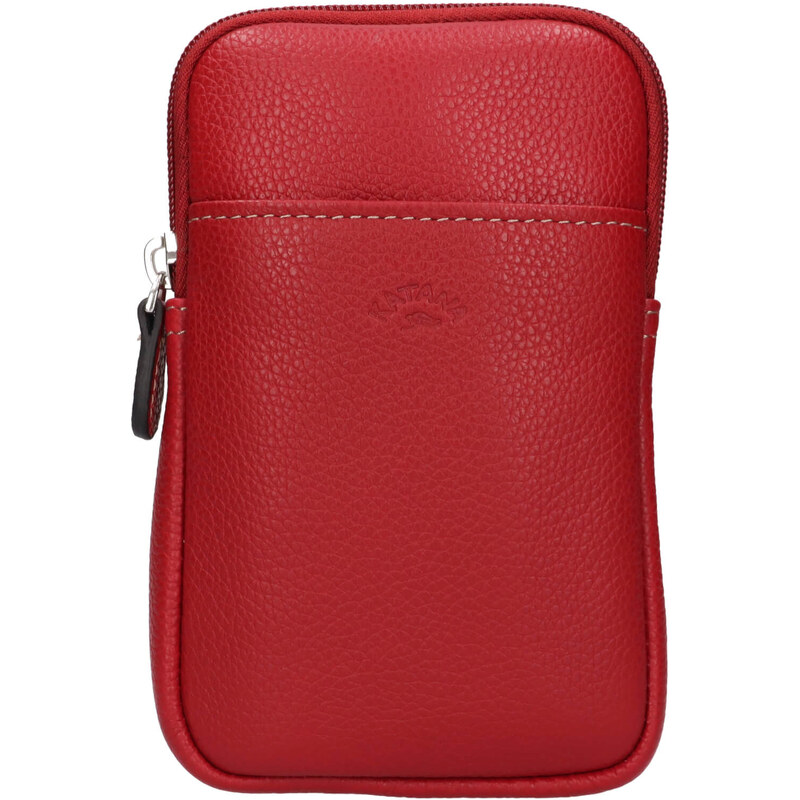 Dámska kožená kabelka na mobil a doklady Katana Anastesa - červená 58430262