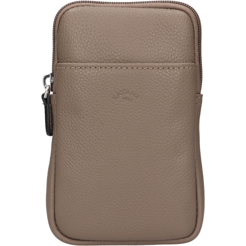 Dámska kožená kabelka na mobil a doklady Katana Anastesa - béžová 58430264