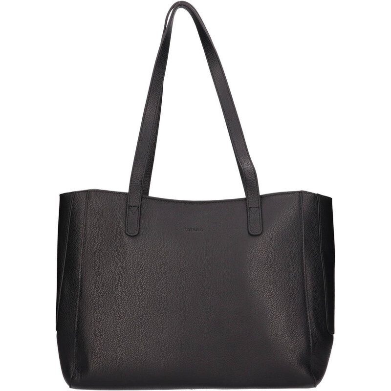 Elegantná dámska kožená kabelka Katana Petti - čierna 58430268