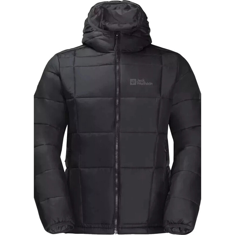 Čierna pánska zateplená bunda Jack Wolfskin Bergland INS Hoody M 58431524