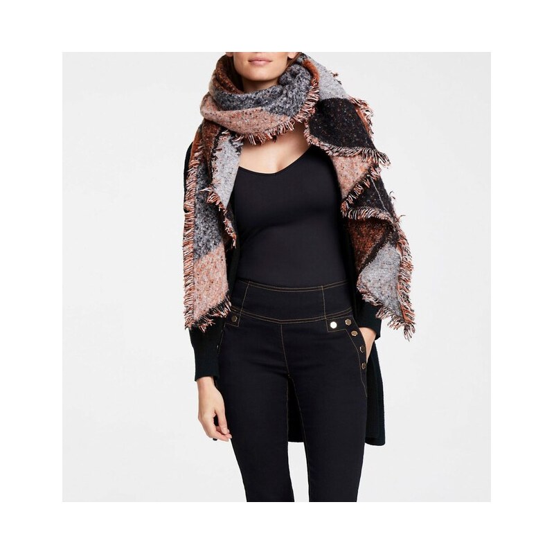 E-shop Šatka v patchwork vzhľade so strapcami HEINE, farebná