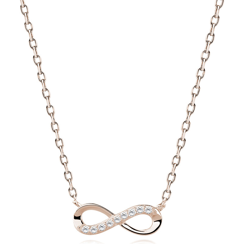 Olivie Strieborný náhrdelník NEKONEČNO ROSE 4157 17713745