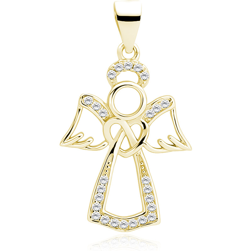 Olivie Strieborný prívesok ANJEL GOLD 4340 19728456