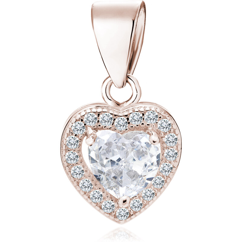 Olivie Strieborný prívesok SRDIEČKO ROSE 3925 17146399