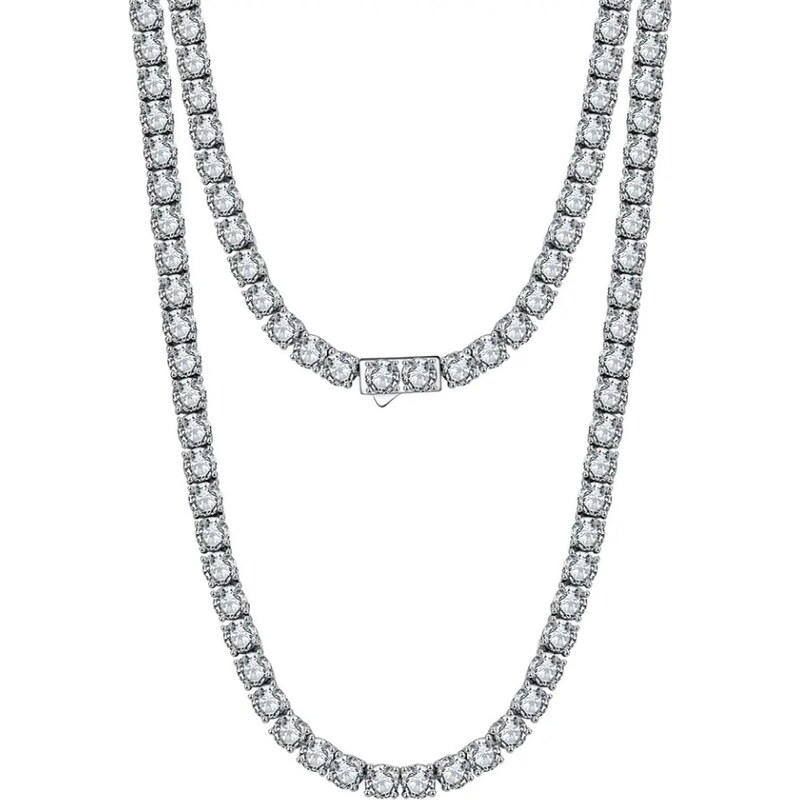 MAJYA Strieborná tenisová retiazka TALIA 45 cm | šírka 3 mm 11208 64582237