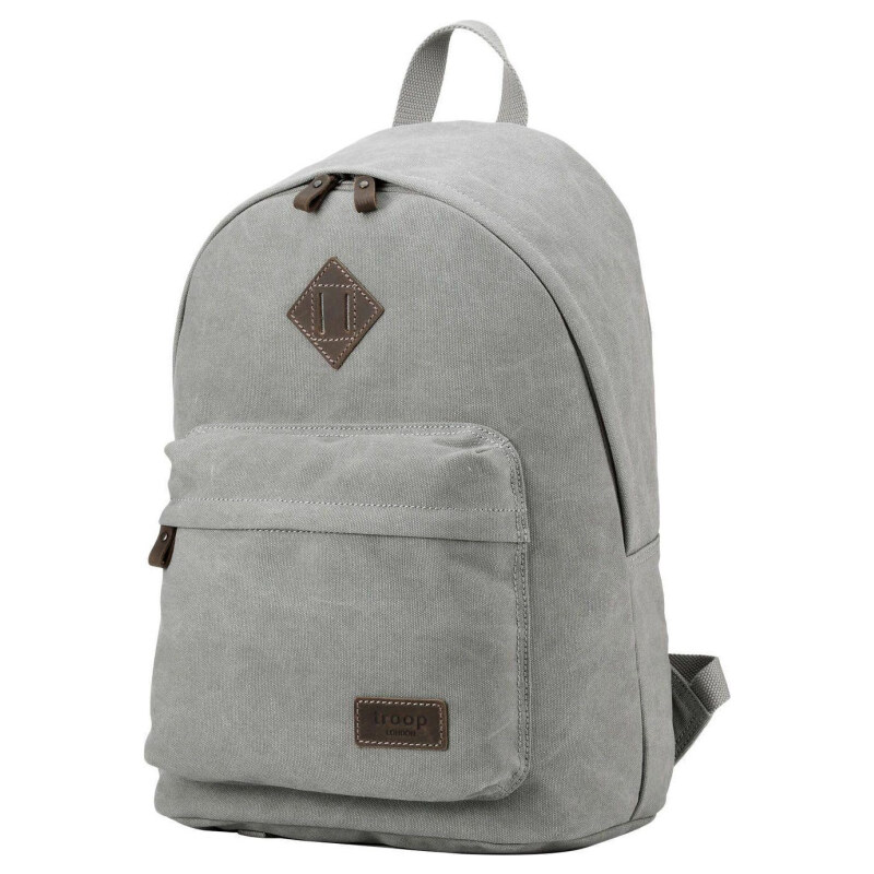 Troop London Značkový veľký mestský batoh sivý (GTB822) 58444825