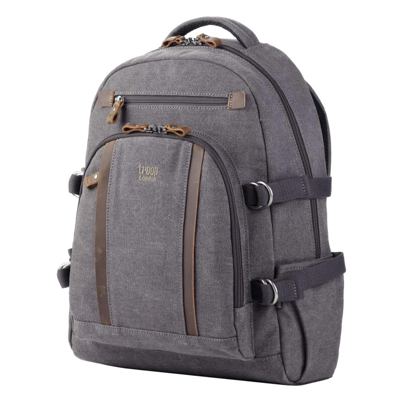 Troop London Značkový veľký mestský batoh grafitový (GTB815) 58444831