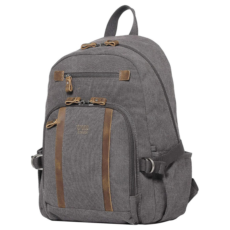 Troop London Značkový stredne veľký mestský batoh grafitový (GTB810) 58444836