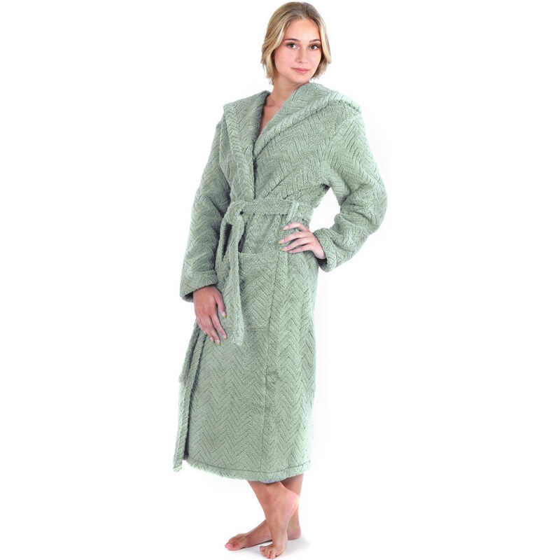 Dámsky župan Athena s kapucňou 3116 fern - Vestis 60298134