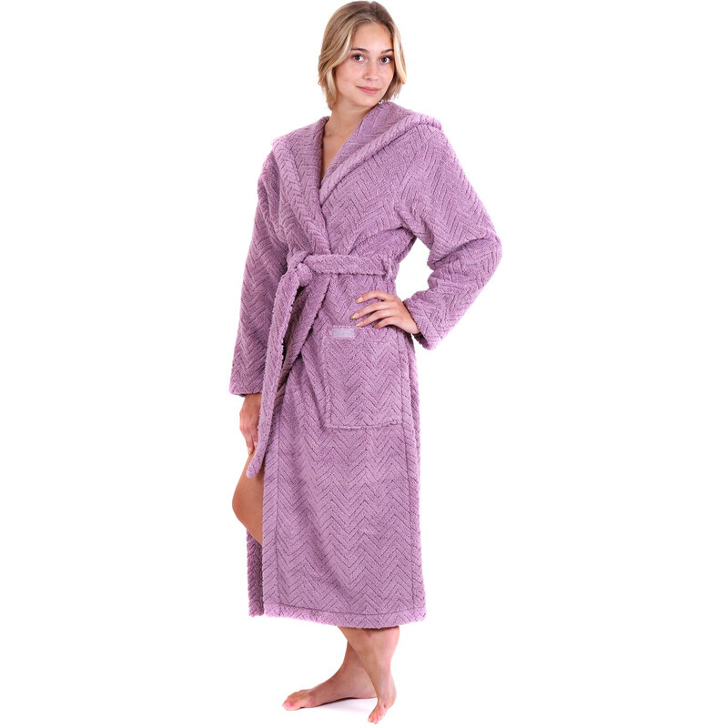 Dámsky župan Athena s kapucňou 3116 Elderflower - Vestis 60298135