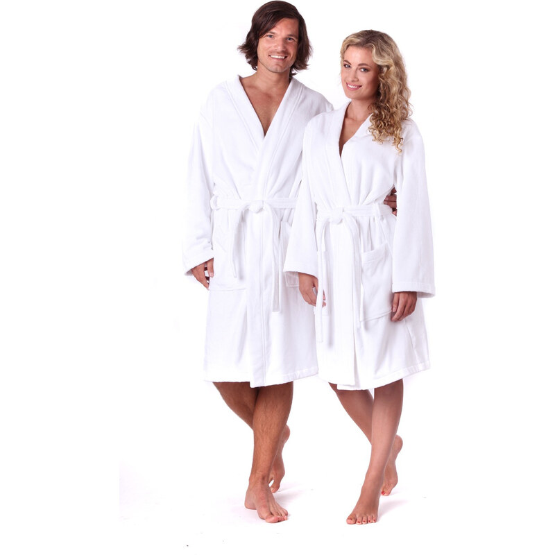 Unisex župan do sauny Kimono 1250 White - Vestis 58450781