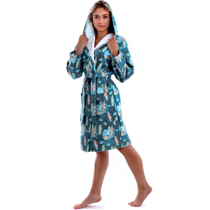 Dámsky župan 3151 Oahu s kapucňou - Vestis 67567042