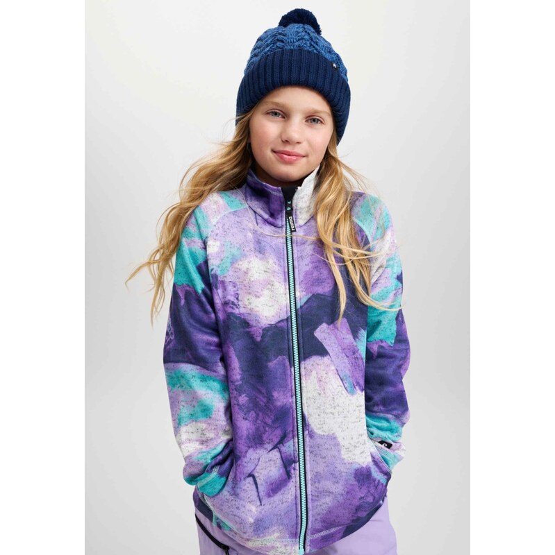 Detská fleecová mikina Reima Niksini fialová 58451429
