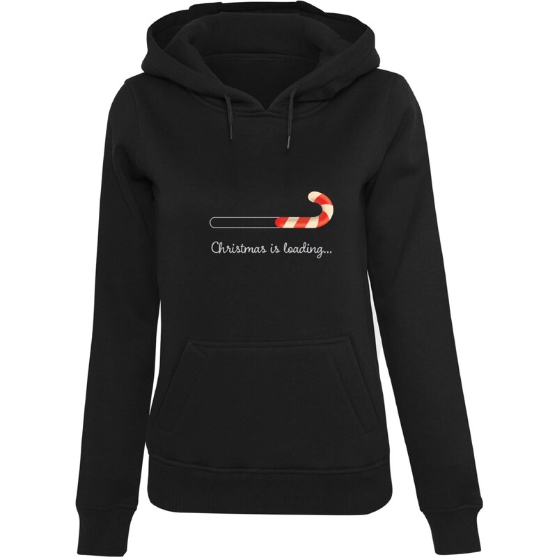 Merchcode Mikina Christmas Loading červená / čierna / biela 58459472