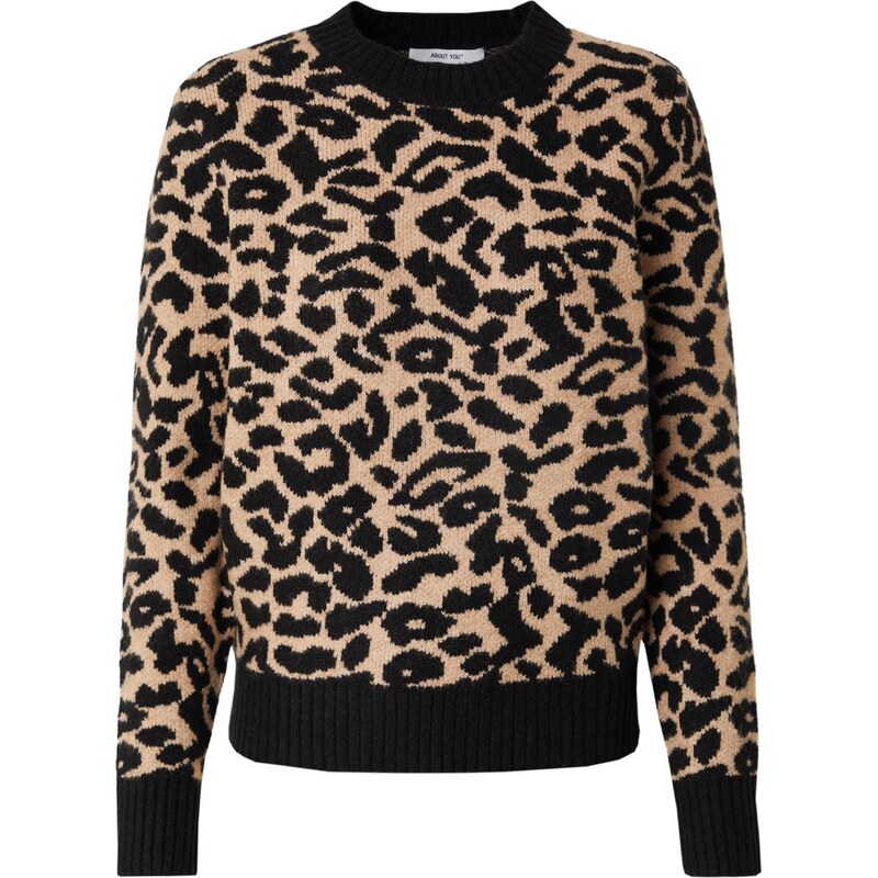 ABOUT YOU Sveter Tessa béžová / čierna 58459614