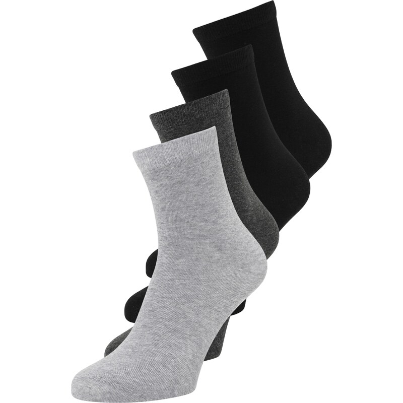 Lindex Ponožky antracitová / sivá melírovaná / čierna 58490292