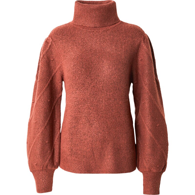 VILA Sveter Cosy hrdzavo červená 58460499