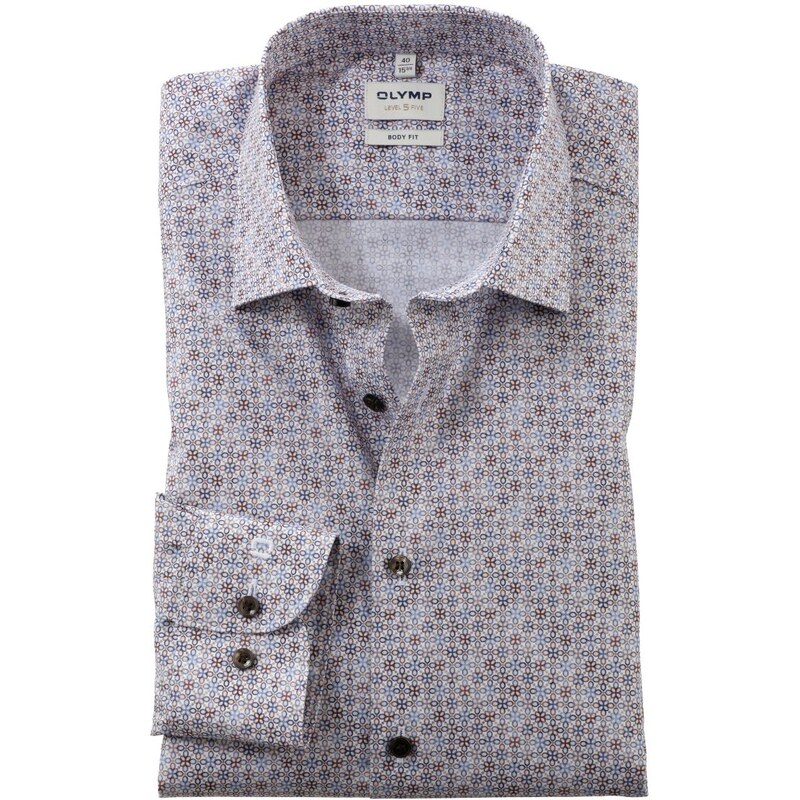 Pánska kvietkovaná košeľa OLYMP body fit 58462857