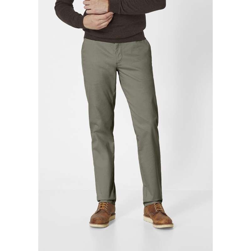 Redpoint Pánske bavlnené chino kaki nohavice RED POINT 58462883