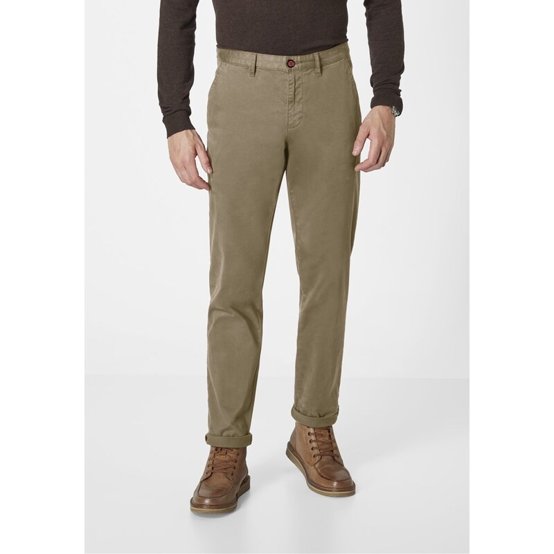 E-shop Pánske hnedé chino nohavice RED POINT modern fit