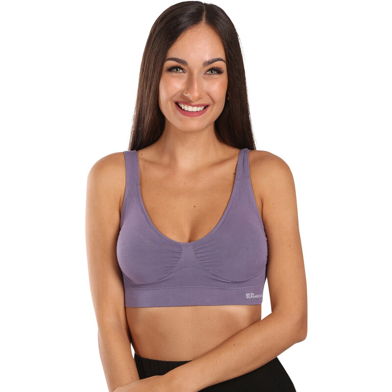 Dámska podprsenka Gina bambusová fialová (07014) 58462841