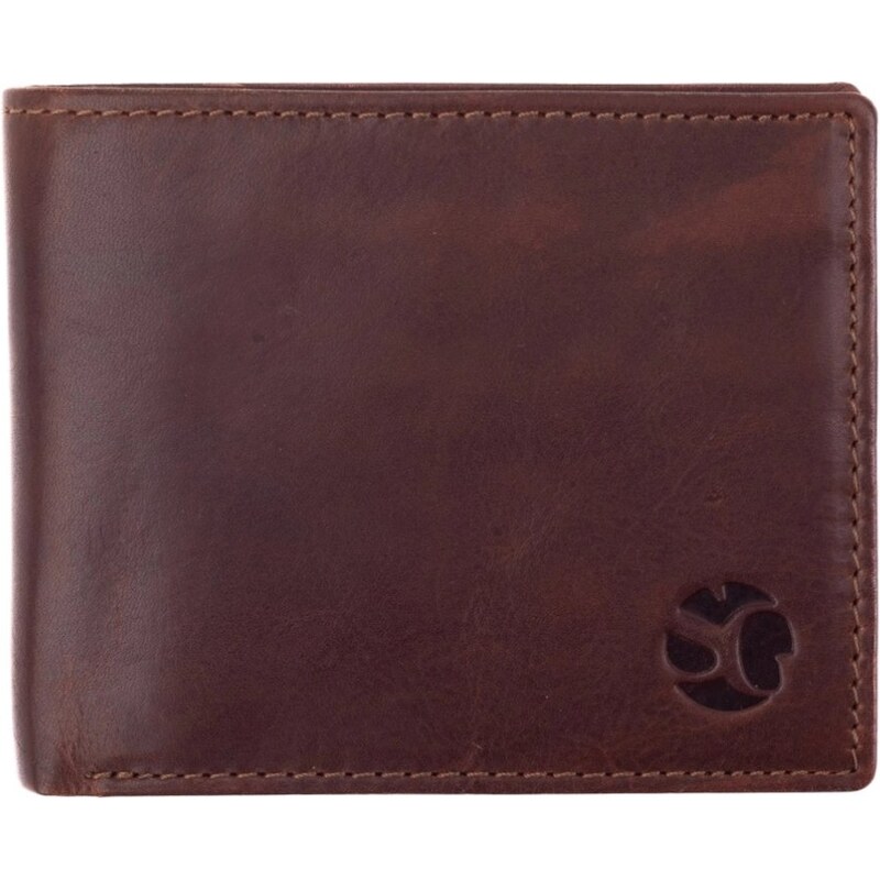 SEGALI Pánska kožená peňaženka 21056 hnedá 58473408