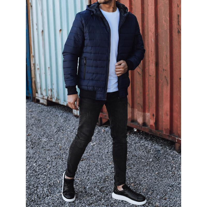 DStreet Pánska prešívaná prechodná bunda s kapucňou 58481321