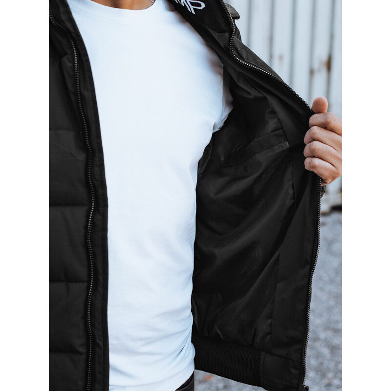 DStreet Pánska zimná prešívaná bunda s kapucňou 65386015