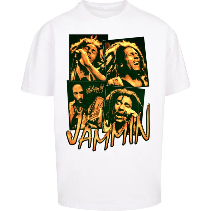 Merchcode Mens T-shirt Bob Marley Jammin Live Oversize white 58481348