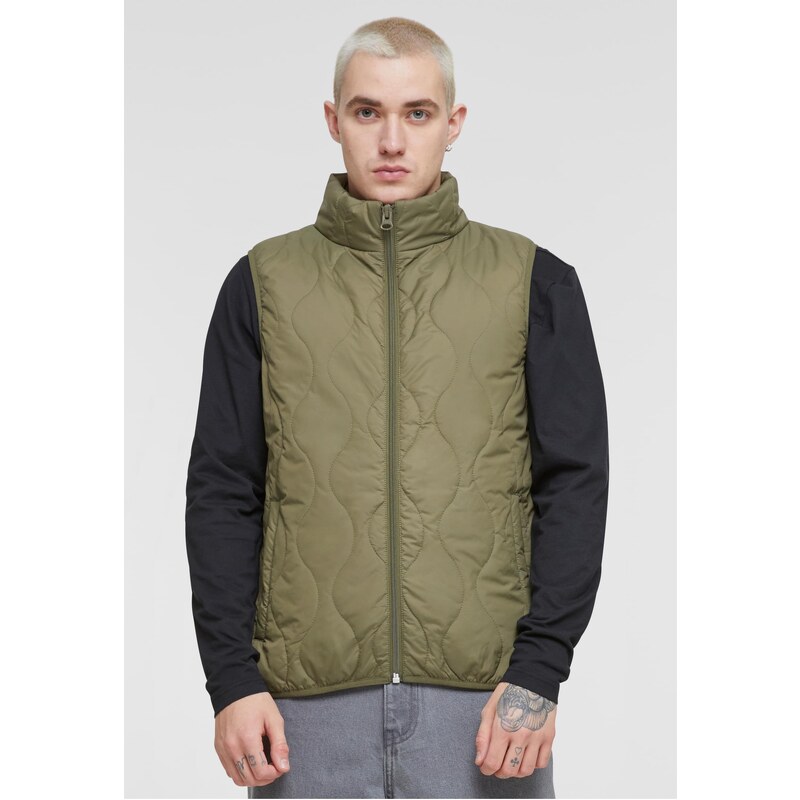 Urban Classics Mens super light Bubble Olive vest 58481466