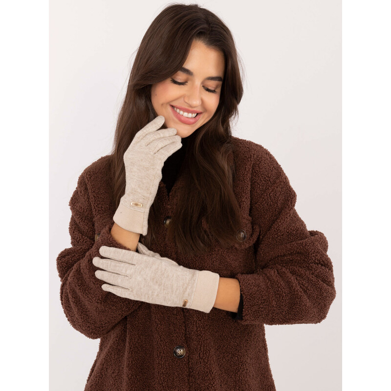 Wool Fashion Italia Gloves-AT-RK-23905.03X-beige 64687705