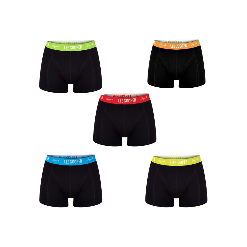 Prémiové Pánske Boxerky Balenie 5ks Lee Cooper čierne Čierna S 61788273