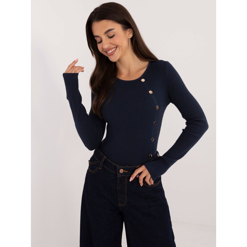 Wool Fashion Italia Sweater-AT-SW-2332-2.65-navy blue 64687642