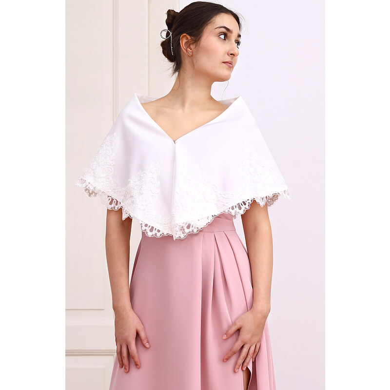 Glara Bolerko - pelerína s čipkou 58484445