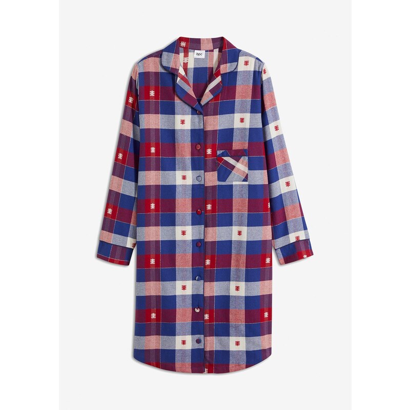 bonprix Nočná košeľa na gombičky, farba červená 58486758