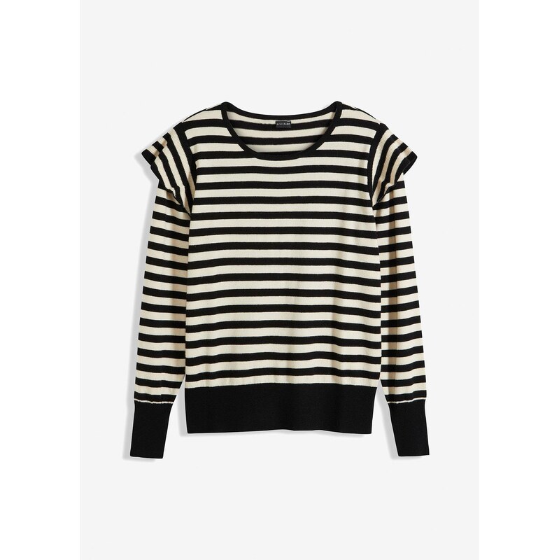 bonprix Jemne pletený pulóver z mäkkého viskózového mixu, farba béžová 58486810